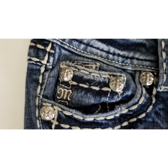 Miss Me Jeans Size 25 Womens JE5152P10 Capri Cropped Size 25x22 - Picture 5 of 7